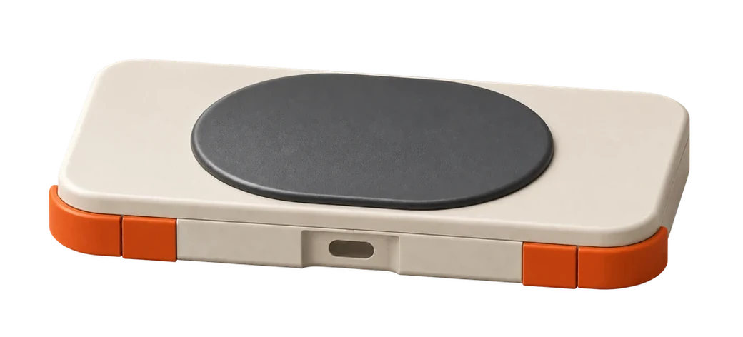 Pokkio controller closed, with a smooth top cover hiding the controls
